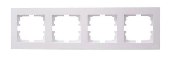 Изображение товара Рамка Lezard 742-0200-149 для розетки 4 поста горизонтальная