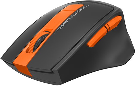 

Мышь Wireless A4Tech Fstyler FG30S серый/оранжевый оптическая (2000dpi) silent (6but) (1204072), Fstyler FG30S