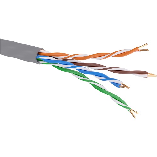 

Кабель витая пара U/UTP 5e кат. 4 пары DKC RN5EUUK02GY 24AWG(0.51 мм), медь, одножильный (solid), внутренний, полиолефин, нг(A)-LS, серый, 'RAM teleco, RN5EUUK02GY