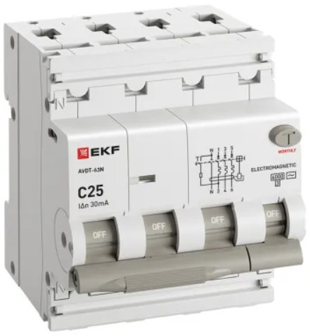 фото Автомат дифференциальный EKF D63N46M25C30 в Перми