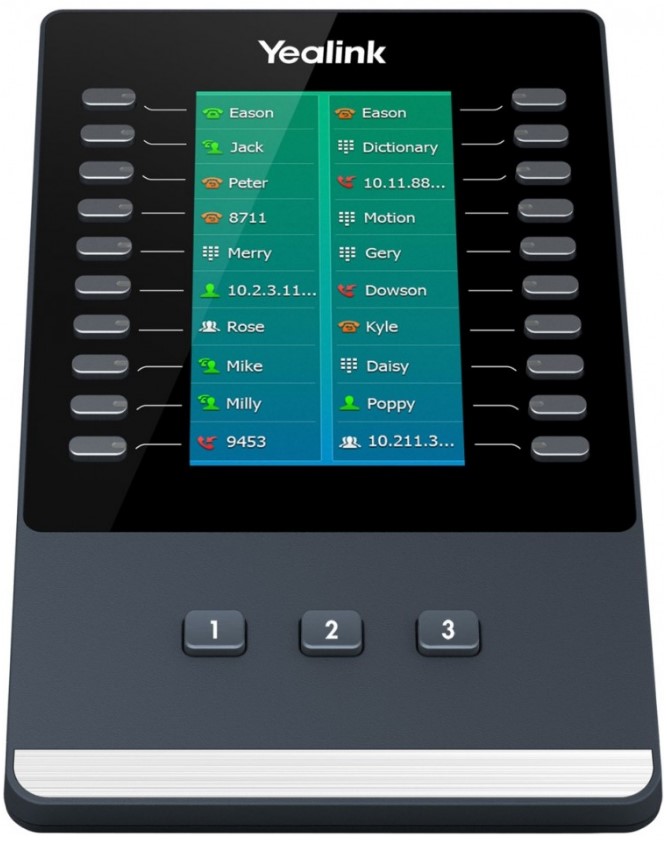 

Модуль расширения Yealink EXP50 с цветным 4,3" LCD, для SIP-T58V/SIP-T58A/SIP-T56A/SIP-T54S/SIP-T52S, EXP50