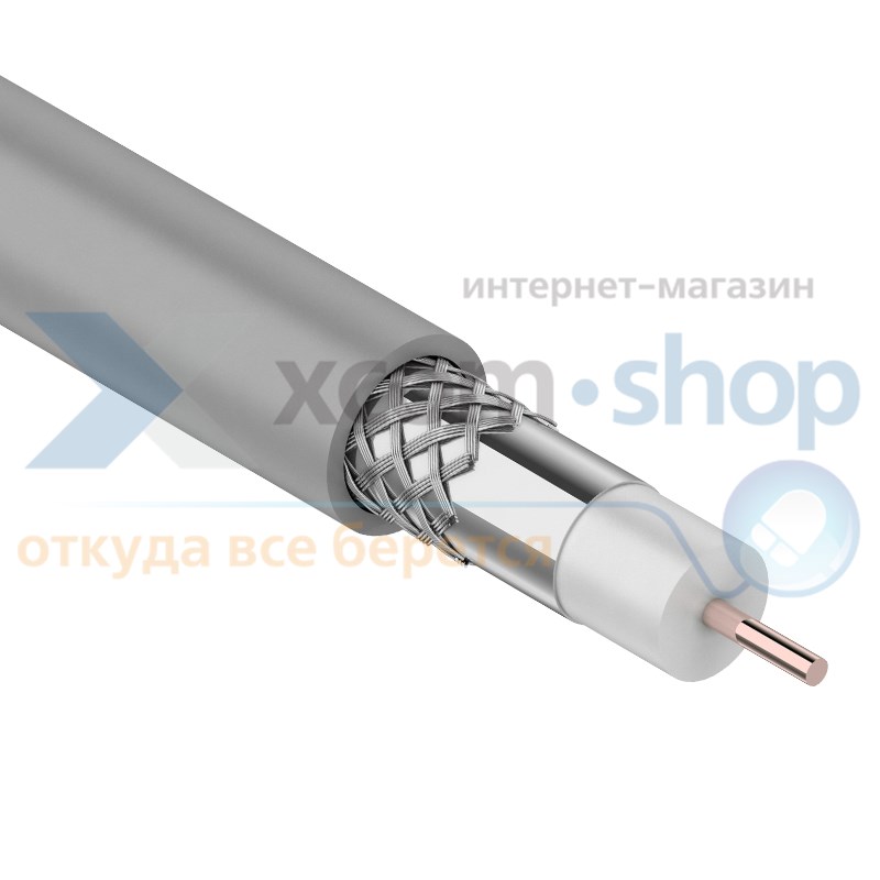 

Кабель Rexant RG-8X, (75%), 50 Ом, 100м., серый 01-2021, RG-8X, (75%), 50 Ом, 100м., серый