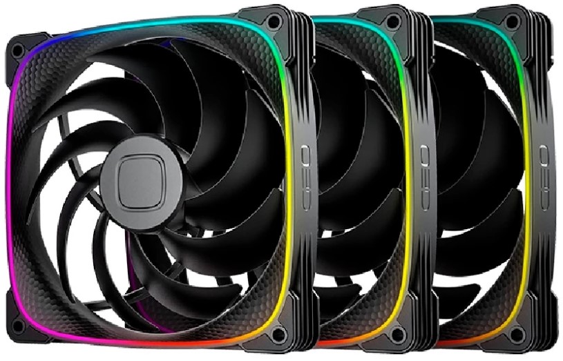 

Вентилятор для корпуса Geometric Future 2503B-14 1F2503B314000 140mm, 2400rpm, 91.15 CFM, 34.0 dBA, black (3-pack), 2503B-14