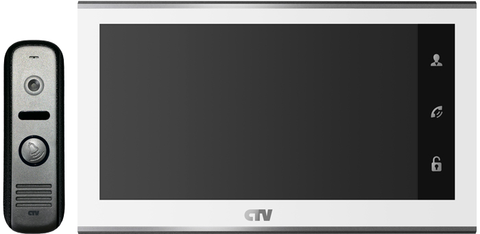

Комплект CTV CTV-DP2702MD антиван вызывная панель CTV-D1000HD и цв. монитор CTV-M2702MD, белый, CTV-DP2702MD