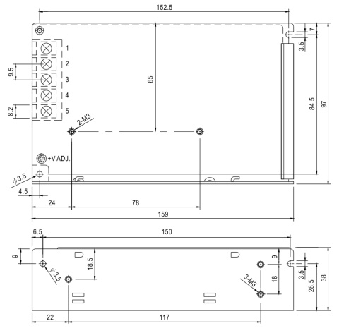 фото Преобразователь AC-DC сетевой Mean Well NES-75-48 в Перми