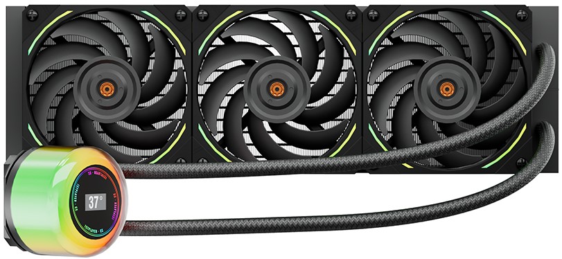 

Система охлаждения жидкостная 1STPLAYER CC-360-BK LGA115X/1366/2011/1700/AM5/AM4/AM3/AM2/FM1/FM2/FM3 (3*120mm, 800-2000rpm, 71.18CFM, 32.9dBA, 4-pin), CC-360-BK