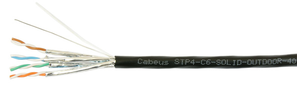 фото Кабель витая пара U/FTP 6a кат. 4 пары Cabeus STP-4P-Cat.6a-SOLID-OUT-LSZH-UV в Уфе