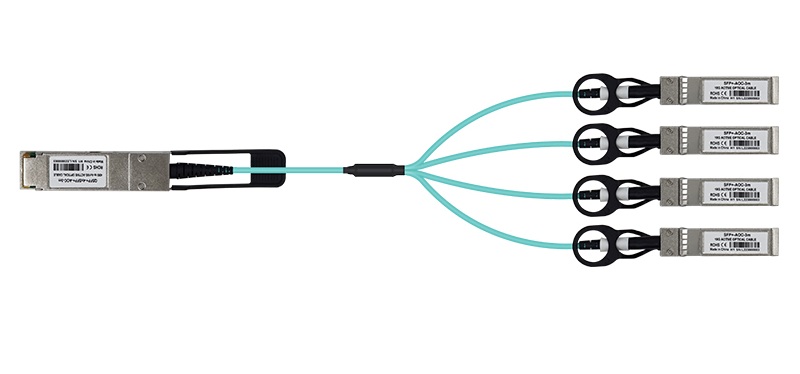 

Кабель LR-LINK LRAOC-QSFP+-4SFP+-3M AOC 3M, LRAOC-QSFP+-4SFP+-3M