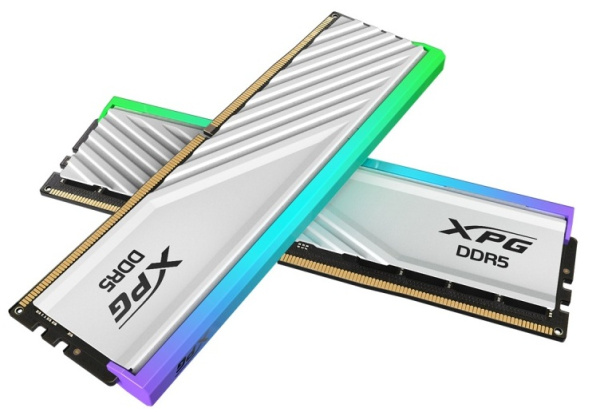 фото Оперативная память DDR5 64 ГБ (2×32 ГБ) ADATA XPG Lancer Blade White RGB, 5600 МГц, [AX5U5600C4632G-DTLABWH] в Краснодаре