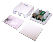 фото Компьютерная розетка TWT TWT-SM2-4545/S-WH