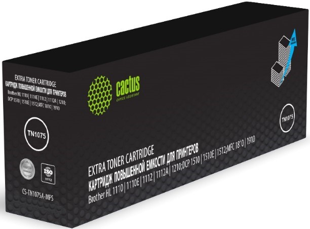

Картридж Cactus CS-TN1075A-MPS лазерный черный (2000стр.) для Brother HL-1110/1112/1510/1512/1810/18, CS-TN1075A-MPS