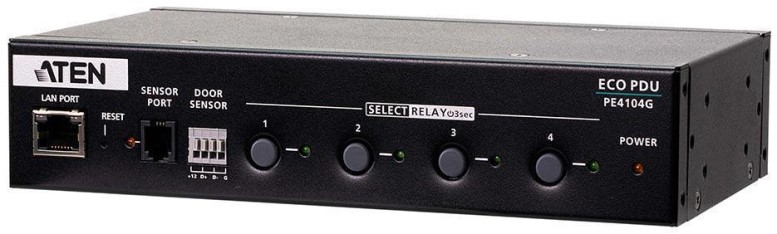 

Устройство Aten PE4104G-AT-G распределения питания/PDU, с управлением, 10A, 2.4kW, 4 порта/port, 1 банк, IP доступ, ввод C14, (4*C13;вкл/выкл по порта, PE4104G-AT-G