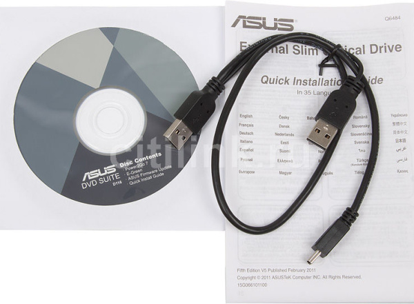 фото Привод DVD±RW внешний ASUS SDRW-08D2S-ULITE/DWHT