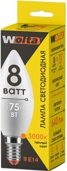 фото Лампа светодиодная WOLTA 30YC8E14 в Уфе