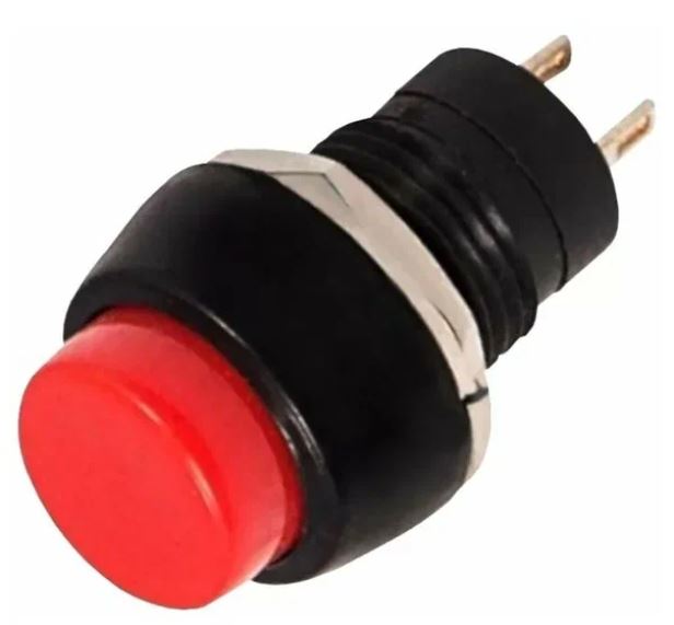 

Выключатель Rexant 36-3080 кнопка 250V 2А (2с) OFF-(ON) Б/Фикс красная Micro (PBS-20В), 36-3080