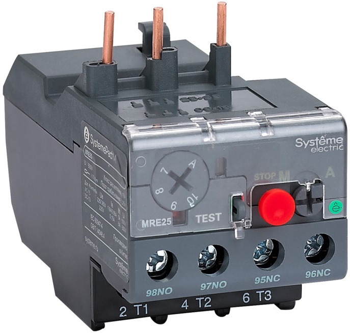 

Тепловое реле перегрузки Systeme Electric MRE258 MRE F25 5.5-8A КЛАСС 10A (LRE12), MRE258