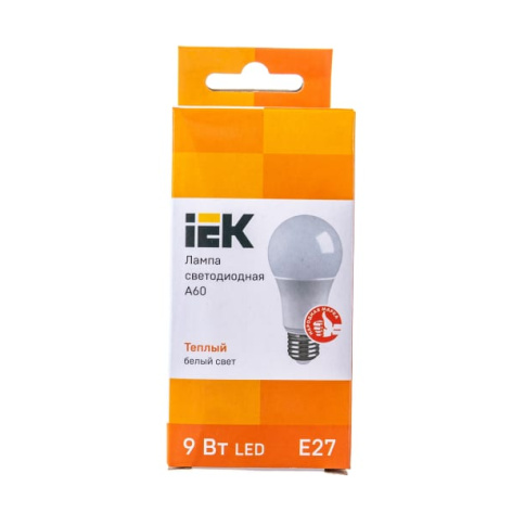 фото Лампа светодиодная IEK LLE-A60-9-230-30-E27 в Уфе