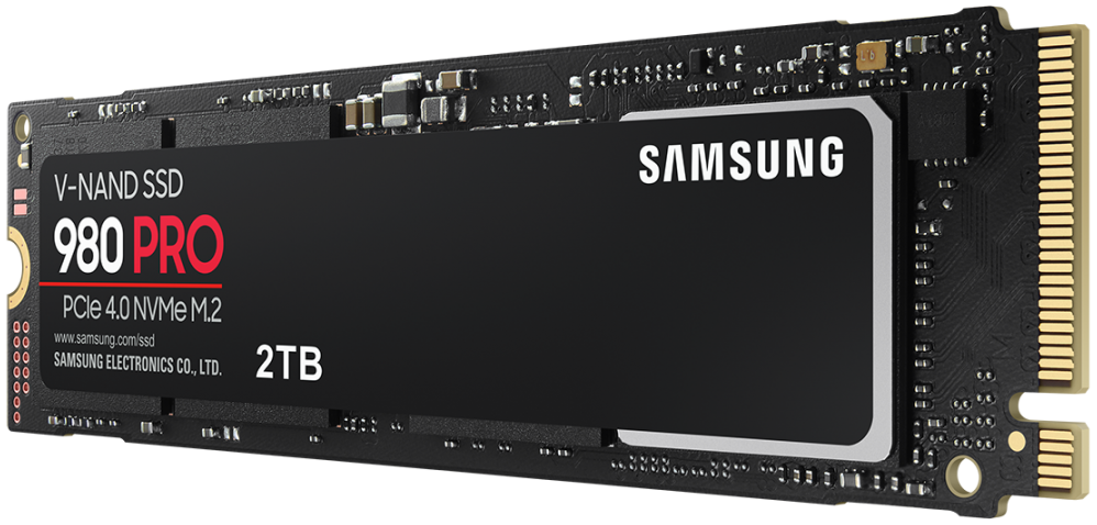 

Накопитель SSD M.2 2280 Samsung MZ-V8P2T0BW 980 PRO 2TB PCIe Gen 4.0 x4, NVMe 1.3c V-NAND 3-bit MLC 7000/5100MB/s IOPs 1000K/1000K MTBF 1.5M, MZ-V8P2T0BW