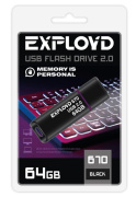 фото Накопитель USB 2.0 Exployd EX-64GB-670-Black