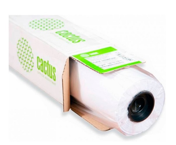 

Бумага Cactus CS-PC90-152445 A0+ 1524мм-45м/90г/м2/белый CIE169% матовое универсальная (с покрытием) втулка:50.8мм (2") (1рул), CS-PC90-152445