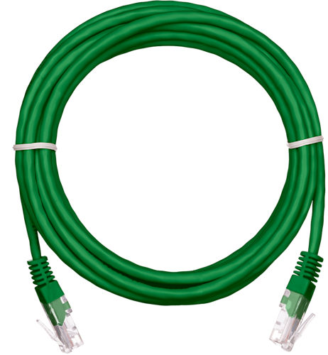 фото Кабель патч-корд U/UTP 5e кат. 2м Netlan EC-PC4UD55B-BC-PVC-020-GN-10 в Омске