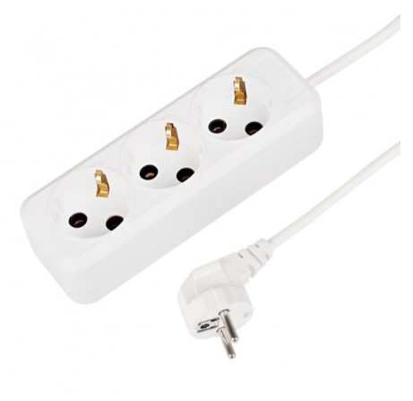 Изображение товара Удлинитель Rexant 11-8735 с 3 розетками и выключателем 5м кабель