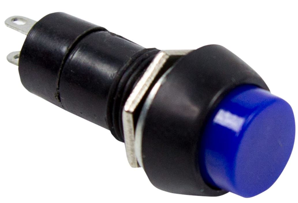 

Выключатель Rexant 36-3041 кнопка 250V 1 А (2с) OFF-(ON) Б/Фикс синяя (PBS-11В), 36-3041