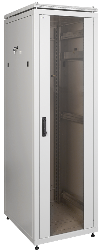 

Шкаф ITK LN35-42U66-G сетевой 19" LINEA N 42U 600х600 мм стеклянная передняя дверь серый, LN35-42U66-G