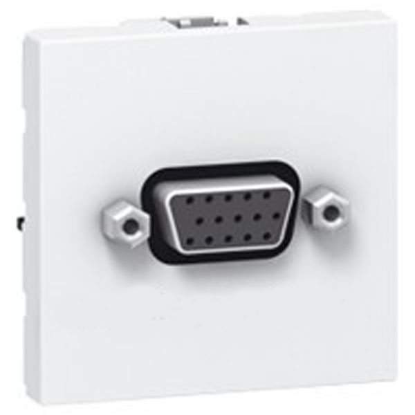 

Розетка Legrand 078757 - Программа Mosaic - видео гнездо HD15, 2 модуля, белая, 078757