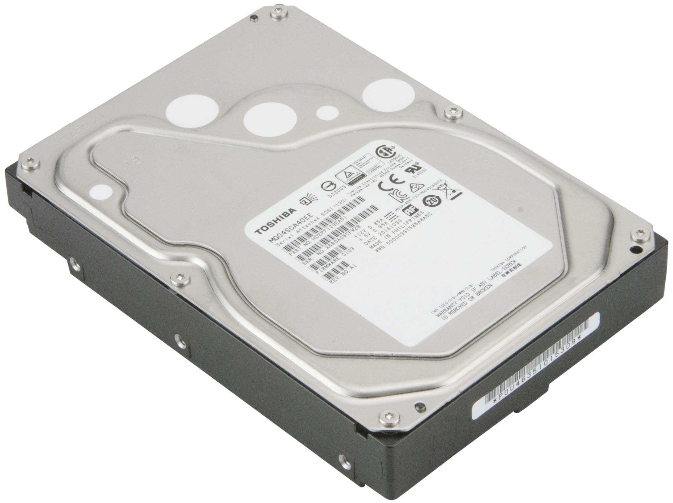 

Жесткий диск 4TB SAS 12Gb/s Toshiba MG04SCA40EE 3.5'' Server 128MB 7200rpm, MG04SCA40EE