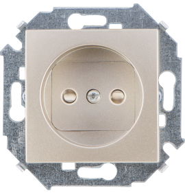 Изображение товара Розетка Simon 1591444-034 для внутренней проводки без заземления с защитными шторками