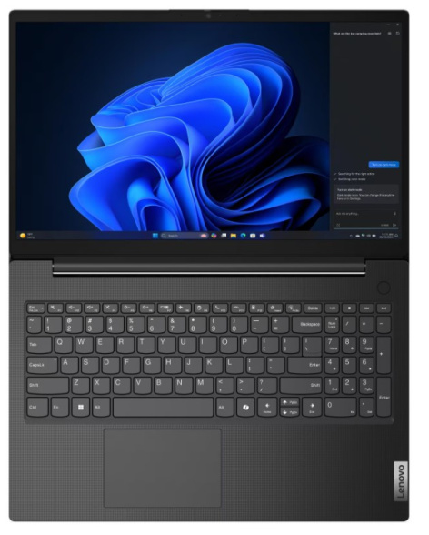 фото Ноутбук Lenovo V15 G5 IRL 15.6" (Intel Core i3, 8Гб DDR5, SSD 256 Гб, UHD Graphics, Без ОС) Черный [83GW0076GP]