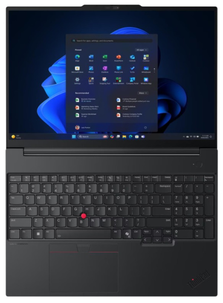 фото Ноутбук Lenovo ThinkPad E16 GEN 3 16" (Intel Core 7, 16Гб DDR5, SSD 512 Гб, Arc graphics, Без ОС) Черный [21TF004QFW]