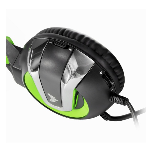 

Гарнитура проводная Crown CMGH-3002 CM000003082 black/green, jack 3.5мм 4pin+адаптер 2*jack spk+mic+USB для подсветки, 20Гц-20000Гц, 3.2м, рег.громкос, CMGH-3002