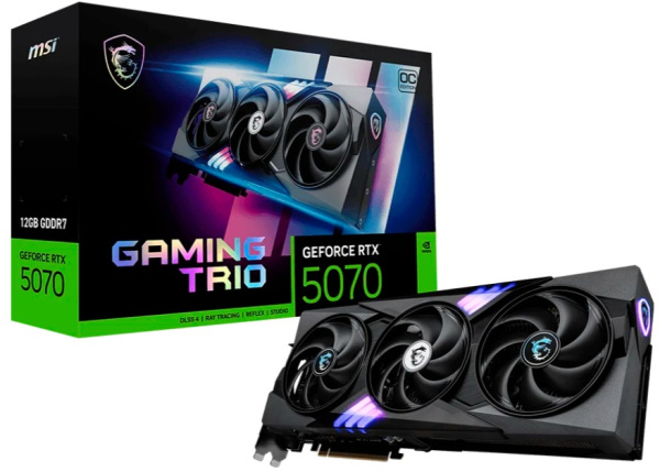 фото Видеокарта MSI GeForce RTX 5070 GAMING TRIO (RTX 5070 12G GAMING TRIO) в Красноярске