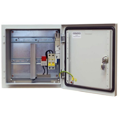 Изображение товара Уличная монтажная станция OSNOVO OS-33T1 с IP66, металлический шкаф