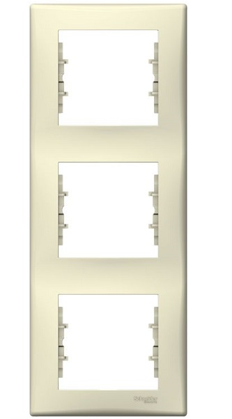 

Рамка Schneider Electric SDN5801347 Sedna 3-я вертикальная, IP20 (бежевая), SDN5801347