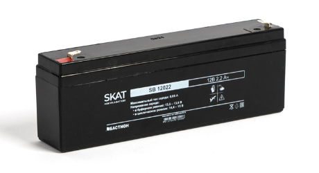 

Аккумулятор Бастион SKAT SB 12022 свинцово-кислотный тип AGM 12V 2,2Ач Iзар.0,66 А, ножевые клеммы, SKAT SB 12022