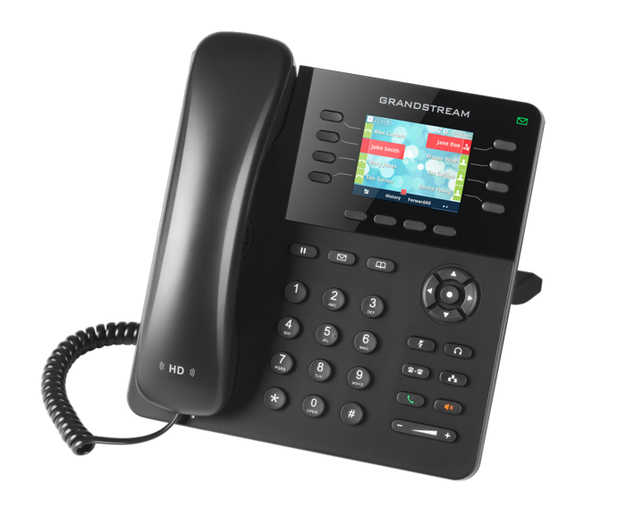 

Телефон VoiceIP Grandstream GXP-2135 8 линий/4аккаунта, 2xEthernet 10/100/1000 Мб/сб PoE, HD Audio, TFT LCD-дисплей 320x240, GXP-2135