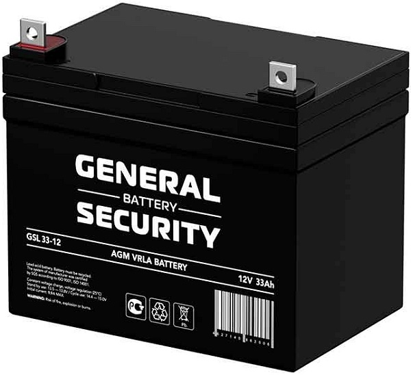 

Аккумулятор General Security GSL33-12, GSL33-12