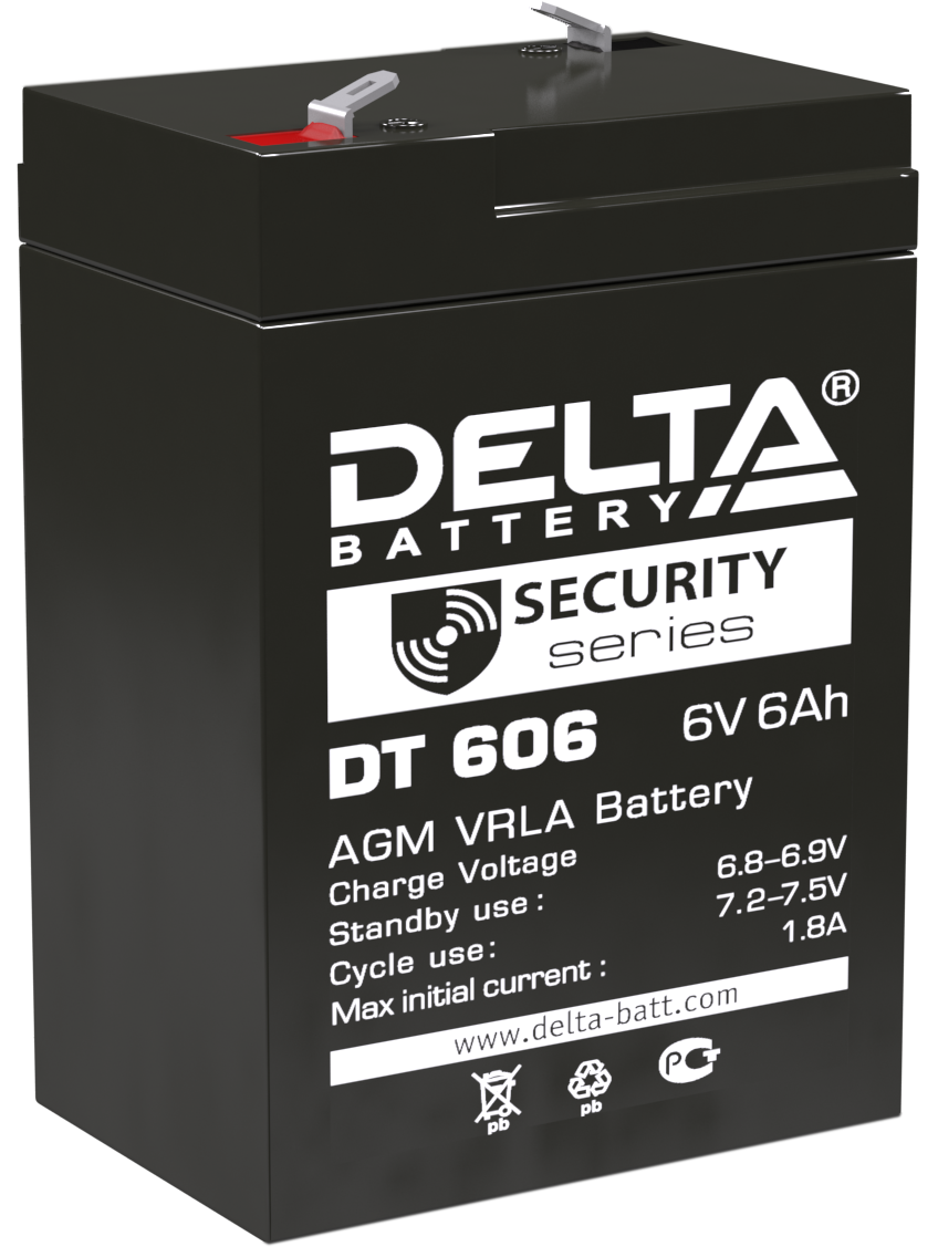 

Батарея Delta DT 606 6В, 6Ач, DT 606