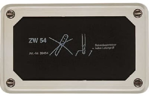 Изображение товара Фланец ABB ZW54 серо-черный пластиковый 220 x 140 x 30 мм