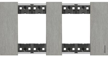 Изображение товара Рамка BTicino KA4802M2ZG серия Living Now Сталь для 4 модулей