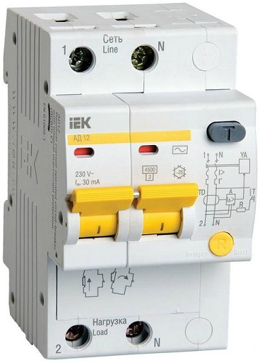 фото Автоматический выключатель дифф. тока (АВДТ)  IEK MAD10-2-016-C-030 в Уфе