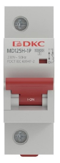 фото Автоматический выключатель модульный DKC MD125H-1PC80