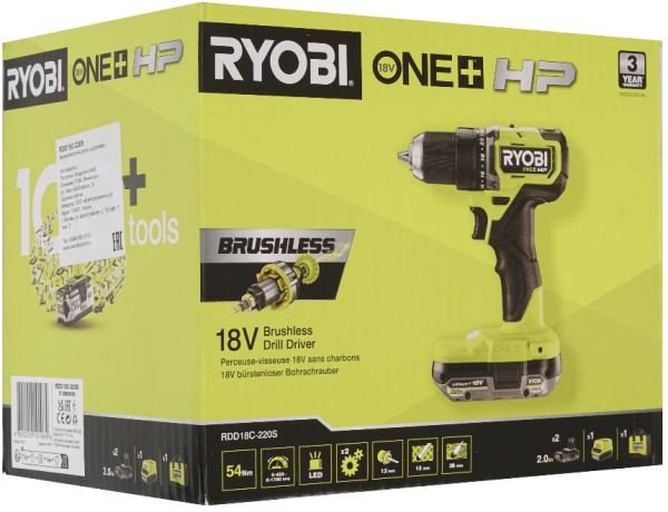 фото Дрель - шуруповерт Ryobi RDD18C-220S в Смоленске