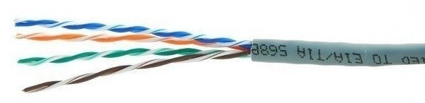 

Кабель витая пара U/UTP 5e кат. 4 пары Cablexpert UPC-5040E-SOL/100 0.40 мм, CCA, однож., 100 м, серый, UPC-5040E-SOL/100