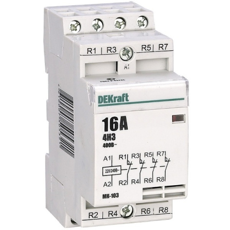 Изображение товара Контактор DEKraft 18056DEK 16 А для автоматизации и управления