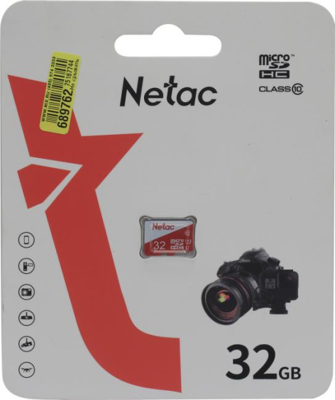 фото Карта памяти MicroSDHC 32Gb Netac NT02P500ECO-032G-S в Омске