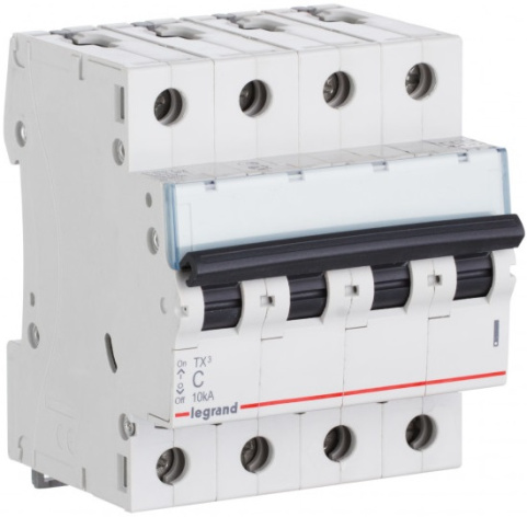 Изображение товара Автоматический выключатель Legrand TX³ 404012 10А IP20 для трехфазных систем